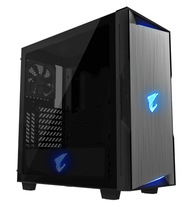 GIGABYTE AORUS Gaming AC300G/Midi Tower/Transpar./Černá