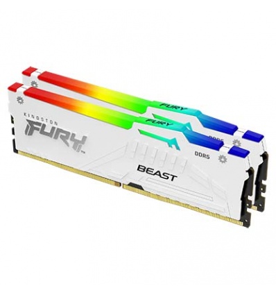 Kingston FURY Beast EXPO/DDR5/64GB/6000MHz/CL36/2x32GB/RGB/White