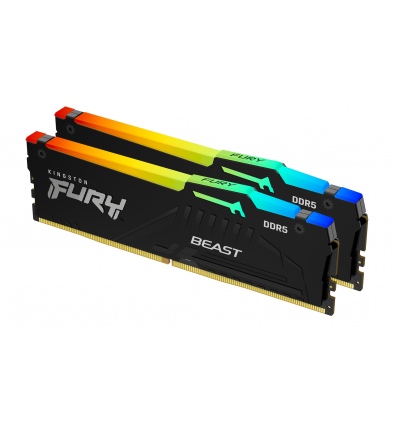 Kingston FURY Beast/DDR5/16GB/6000MHz/CL30/2x8GB/RGB/Black