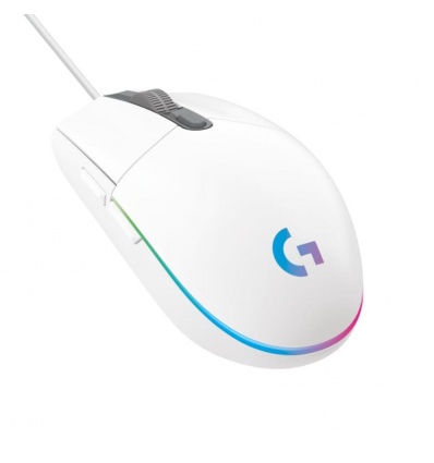 Logitech G203 Gen2/Herní/Optická/Pro praváky/8 000 DPI/Drátová USB/Bílá