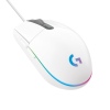 Logitech G203 Gen2/Herní/Optická/Pro praváky/8 000 DPI/Drátová USB/Bílá