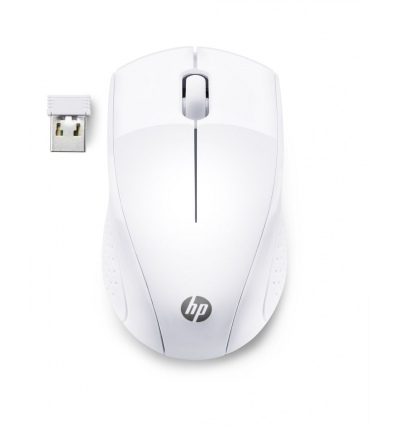 HP 220/Ergonomická/Optická/1 600 DPI/Bezdrátová USB/Bílá