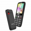 EVOLVEO EasyPhone FS, vyklápěcí mobilní telefon 2.8" pro seniory s nabíjecím stojánkem (černá barva)