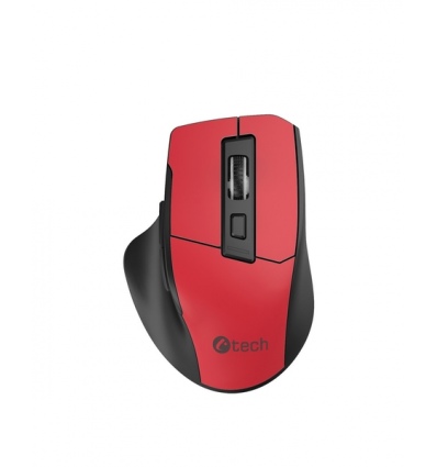 C-TECH Ergo WLM-05/Ergonomická/Optická/Bezdrátová USB/Červená