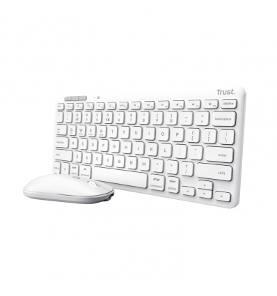 TRUST LYRA WL KEYBOARD & MOUSE US (myš+kláv) bilá