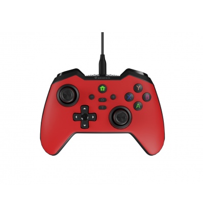 Drátový gamepad Genesis MANGAN 300, pro PC/Switch/Mobil, červený