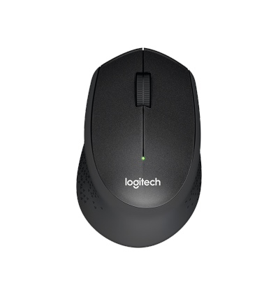 Logitech M330/Kancelářská/Optická/Pro praváky/1 000 DPI/Bezdrátová USB/Černá