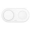 Belkin 2v1 Qi2 15W Magnetic Charging Pad, white