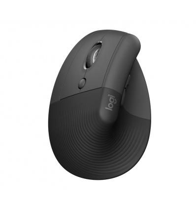 LOGITECH Lift For Business/Ergonomická/Optická/Pro leváky/4 000 DPI/USB+BT/Grafitová