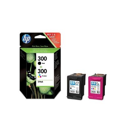 HP 300 - combo pack (černá, 3barevná), CN637EE