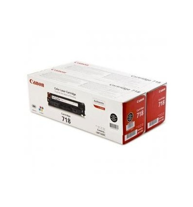 Canon toner CRG-718BK, černy - 2 pack