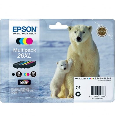 Epson T2636 Multip. 4-colours 26XL Claria Premium