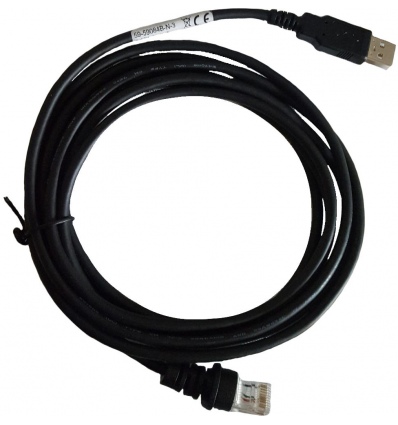 USB kabel pro MK3780,71xx: USB, black, Type A, 2.9m (9.5’), straight, host power