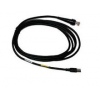 USB kabel pro Stratos - Cable: USB, black, Type A, 4.0m (13.1’), straight, no power with ferrite