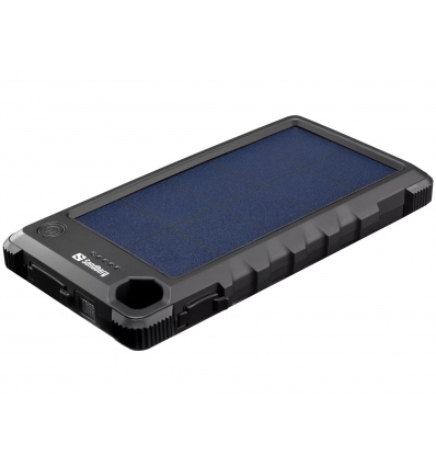 Sandberg Outdoor Solar Powerbank 10000 mAh, solární nabíječka, černá