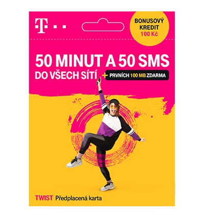 T-Mobile SIM Twist 50 MINUT A 50 SMS