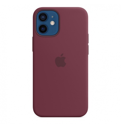 iPhone 12 mini Silicone Case with MagSafe Plum/SK