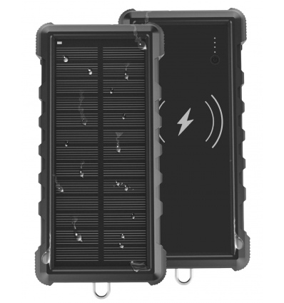 Solární powerbanka VIKING W24W 24000mAh, QC3.0, bezdrátové nabíjení