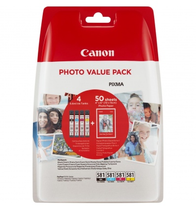 Canon INK CLI-581 BK/C/M/Y PHOTO VALUE BL SEC