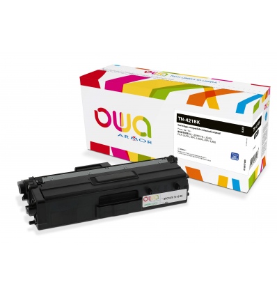 OWA Armor toner kompatibilní s Brother TN-421BK, 3000st, černá/black