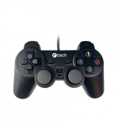 Gamepad C-TECH Callon pro PC/PS3, 2x analog, X-input, vibrační, 1,8m kabel, USB