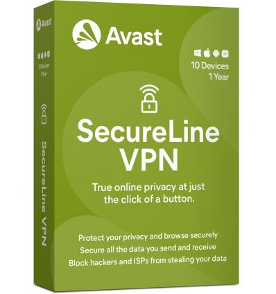 Avast SecureLine VPN Multi-device up to 10 device 1Y