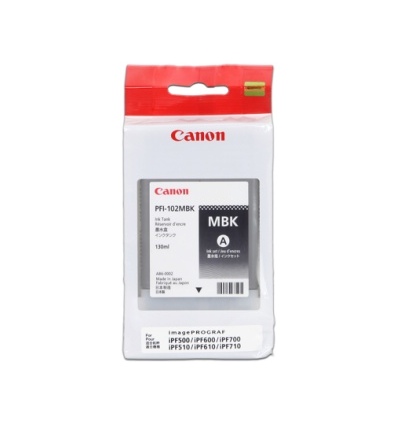 CANON INK PFI-102 MATTE BLACK iPF-500, 600, 700