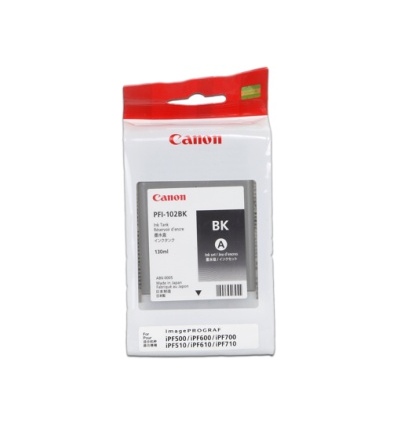 CANON INK PFI-102 BLACK iPF-500, 600, 700