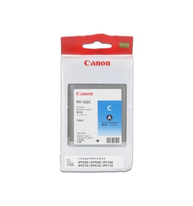 CANON INK PFI-102 CYAN iPF-500, 600, 700