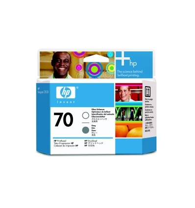 HP no 70 gloss enhancer a šedá tisk hlava, C9410A