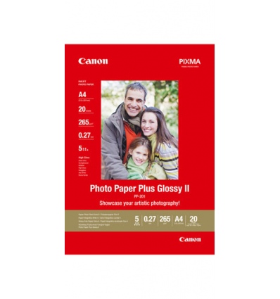 Canon PP-201, A4 fotopapír lesklý, 20ks, 275g/m