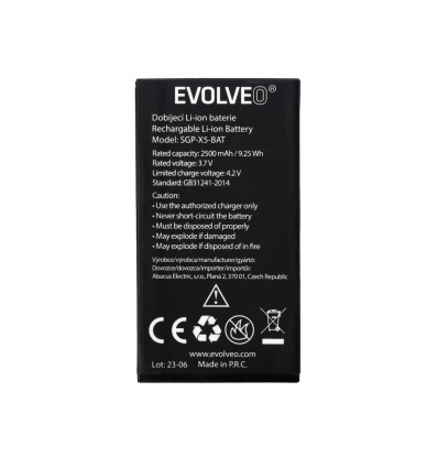 EVOLVEO originální baterie 2500 mAh pro StrongPhone X5