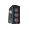 PC skříň Fury SHOBO/Midi Tower/Transpar./Černá