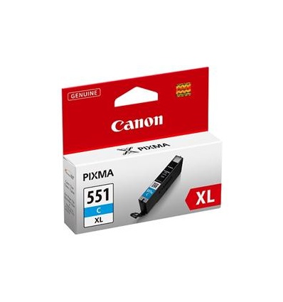 Canon CLI-551 XL C, azurová velká