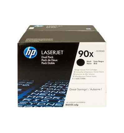 HP tisková kazeta černá velká - 2 pack, CE390XD