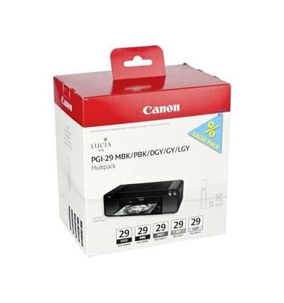 Canon PGI-29 MBK/PBK/DGY/GY/LGY/CO Multi pack