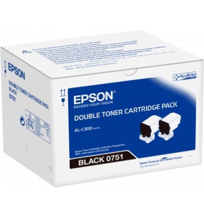 Double pack Toner Black - Epson WorkForce AL-C300