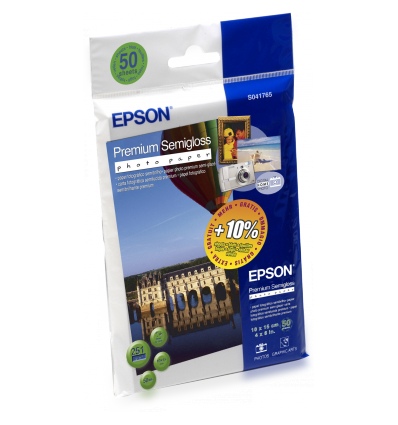 EPSON Premium Semigloss Photo Paper,100x150 mm,50x