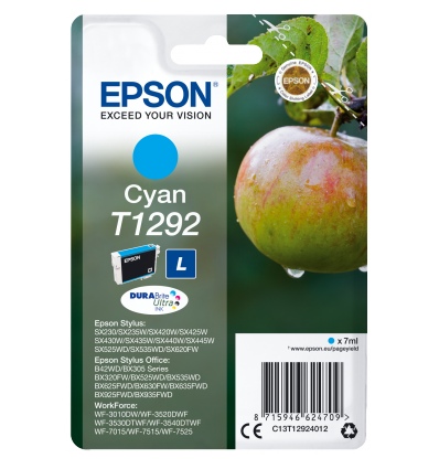 Epson Singlepack Cyan T1292 DURABrite Ultra Ink