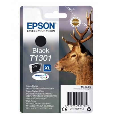 Epson Singlepack Black T1301 DURABrite Ultra Ink