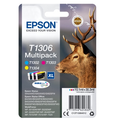 Epson Multipack 3-colours T1306 DURABrite UltraInk