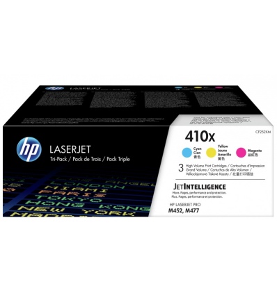 HP 410X 3-pack CMY, CF252XM