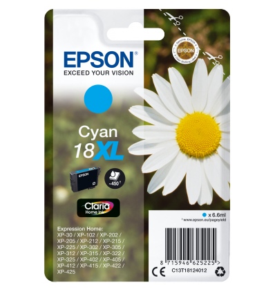 Epson Singlepack Cyan 18XL Claria Home Ink