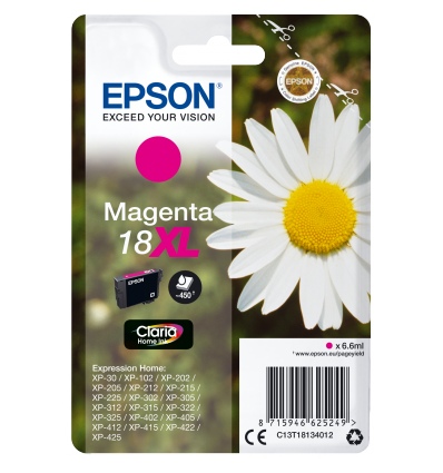 Epson Singlepack Magenta 18XL Claria Home Ink