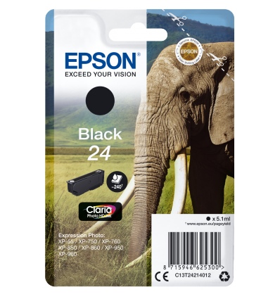 Epson Singlepack Black 24 Claria Photo HD Ink