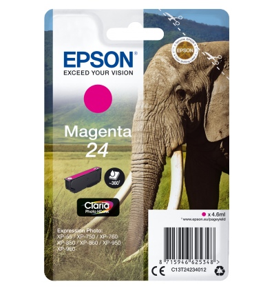 Epson Singlepack Magenta 24 Claria Photo HD Ink