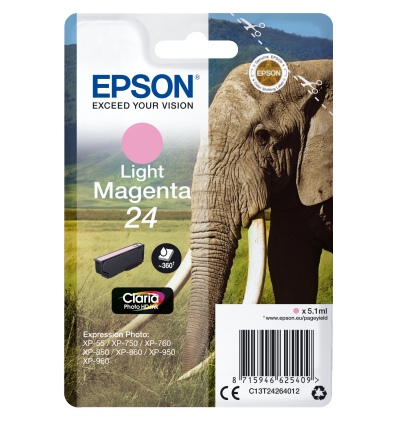 Epson Singlepack Light Magenta 24 Claira Photo Ink