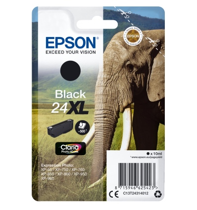 Epson Singlepack Black 24XL Claria Photo HD Ink