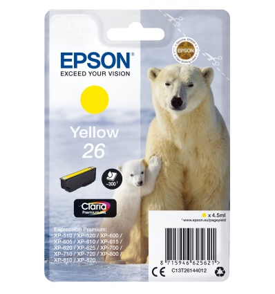 Epson Singlepack Yellow 26 Claria Premium Ink