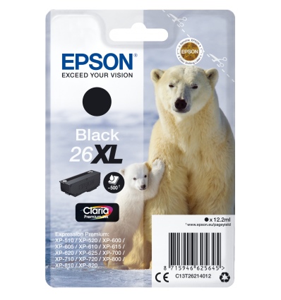 Epson Singlepack Black 26XL Claria Premium Ink